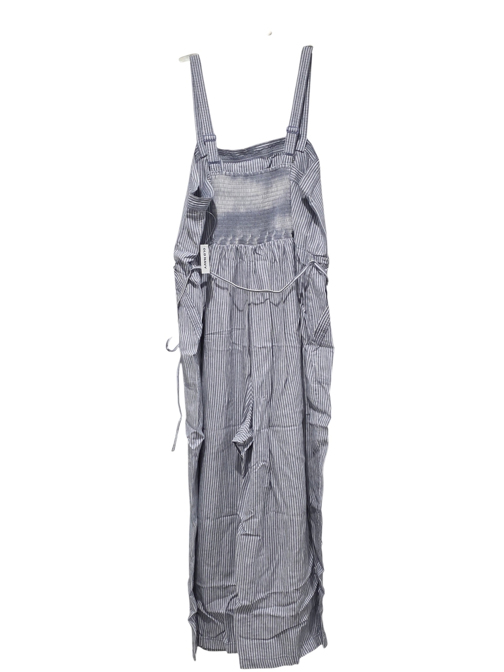 Old Navy Blue and White Striped Wide-Leg Jumpsuit - Picture 3 of 3